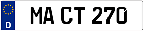 Trailer License Plate
